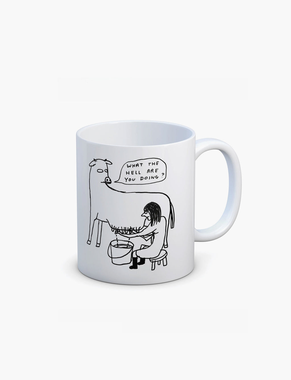 David Shrigley x Brainbox Candy What the Hell mug