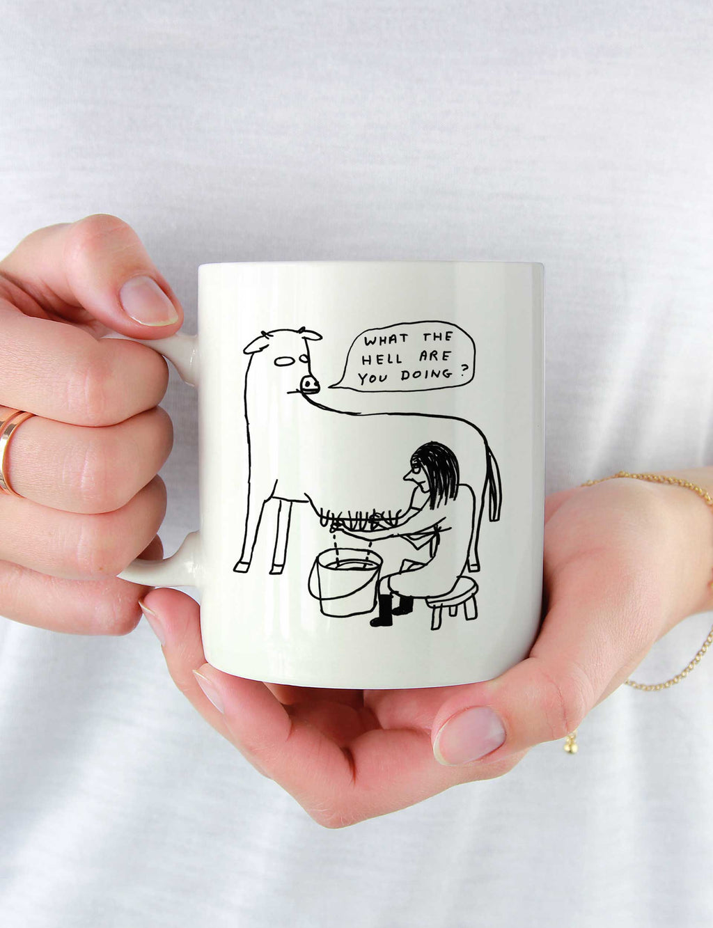 David Shrigley x Brainbox Candy What the Hell mug