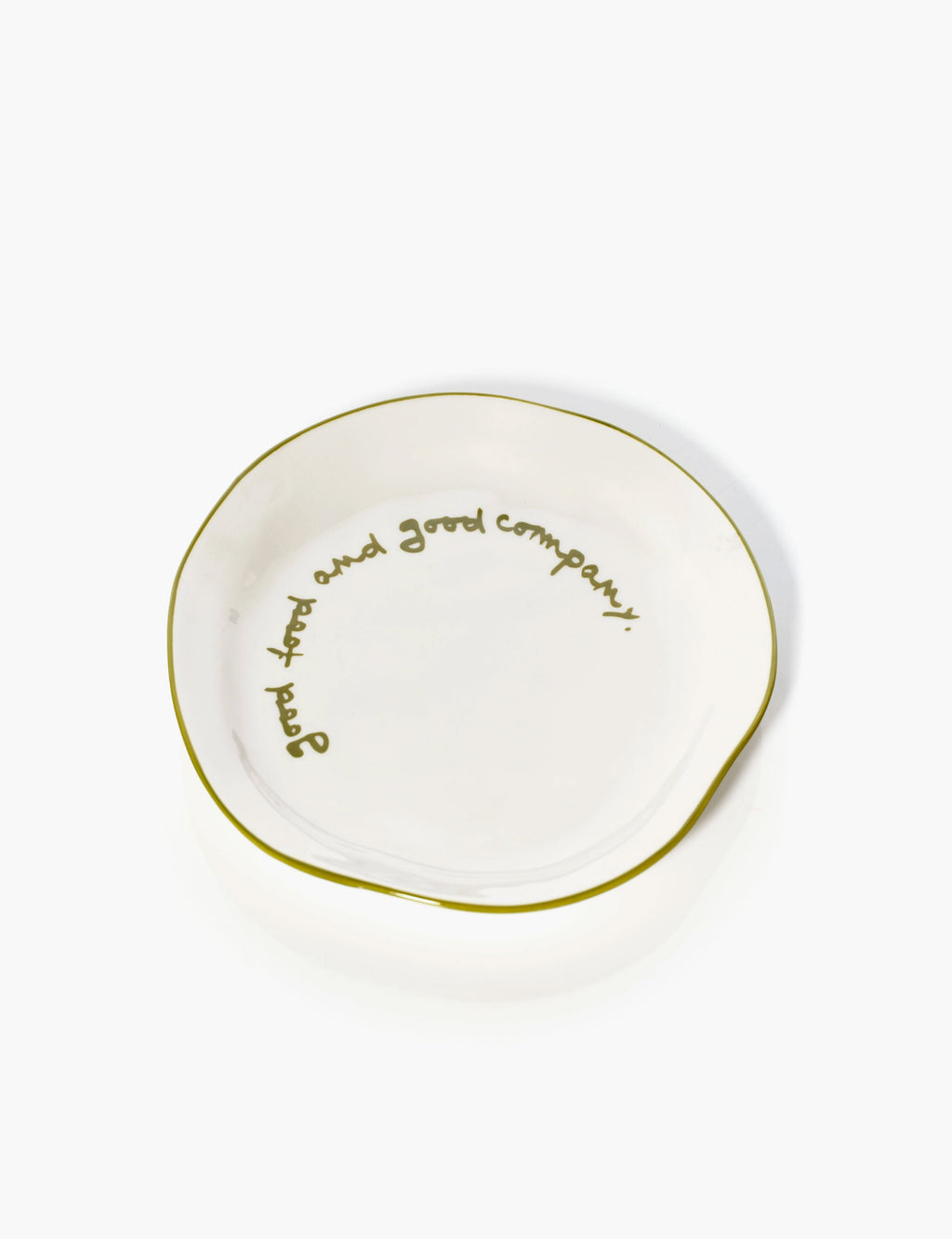 Statement Plate - 'good Food and Good Company.'