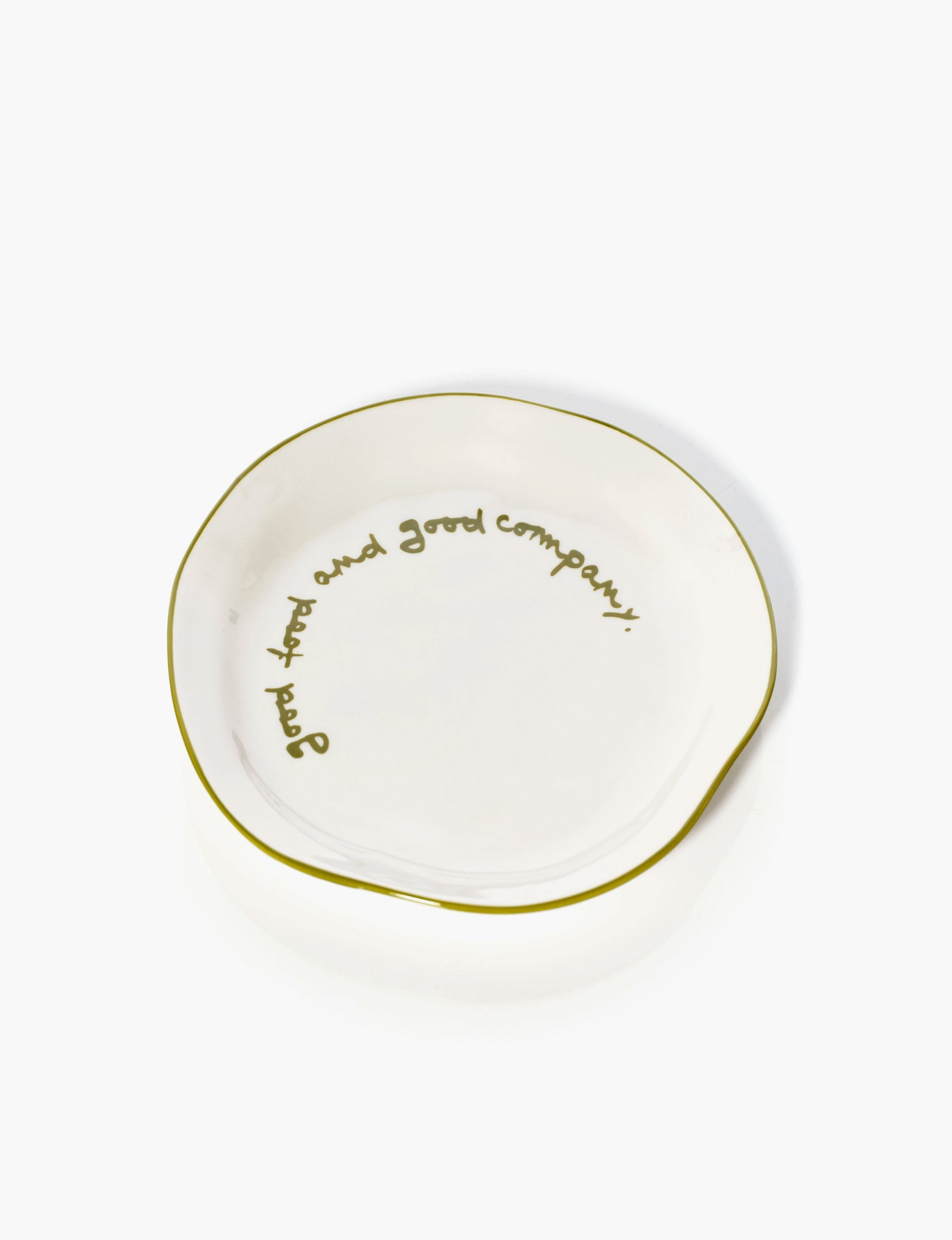 Statement Plate - 'good Food and Good Company.'