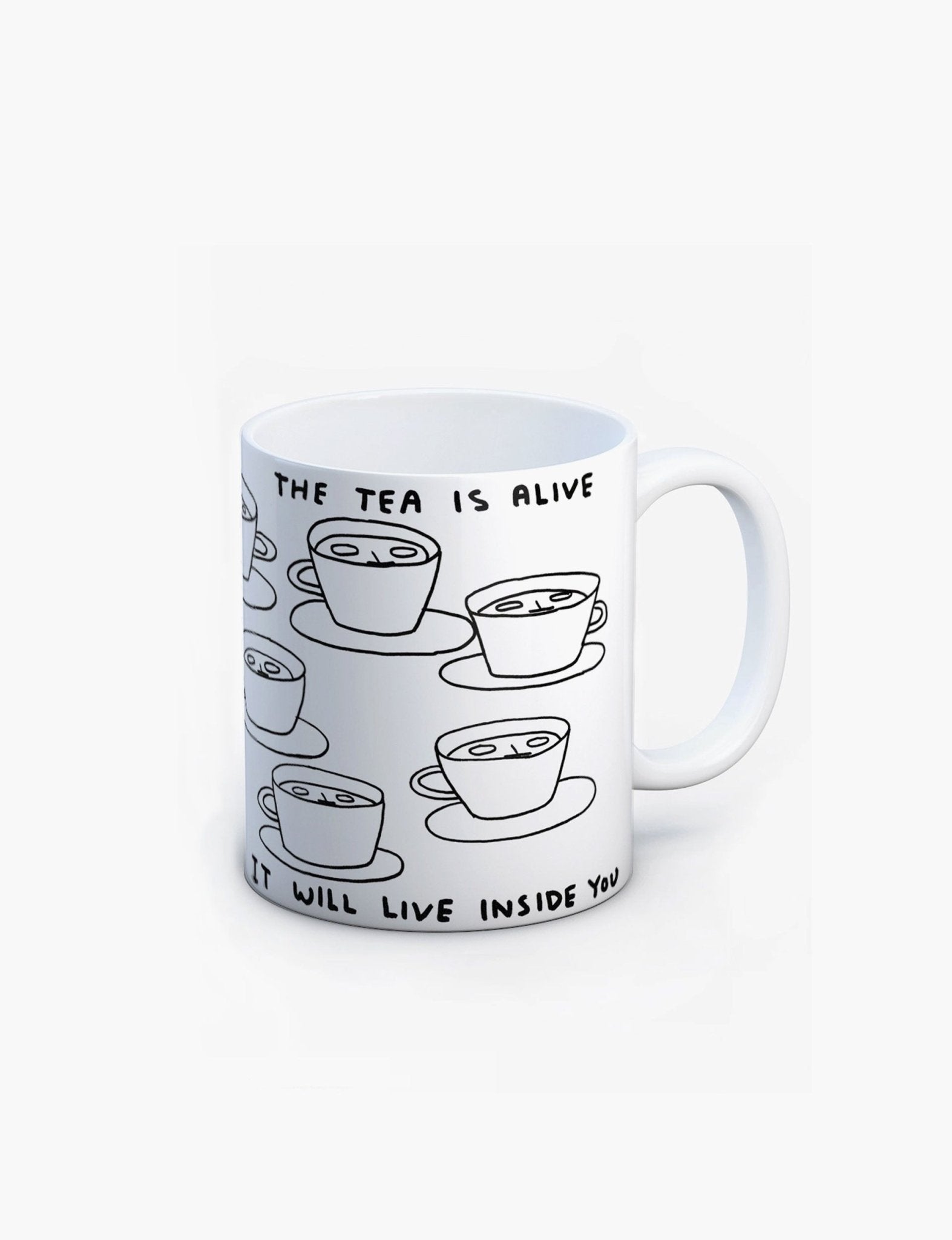 David Shrigley x Brainbox Candy The Tea Is Alive mug - London Workshop