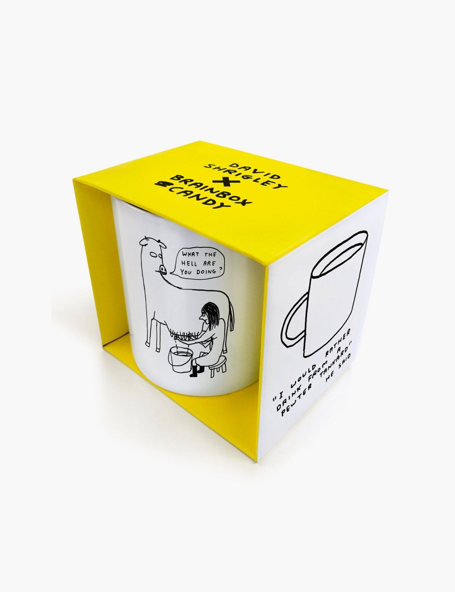 David Shrigley x Brainbox Candy What the Hell mug - London Workshop