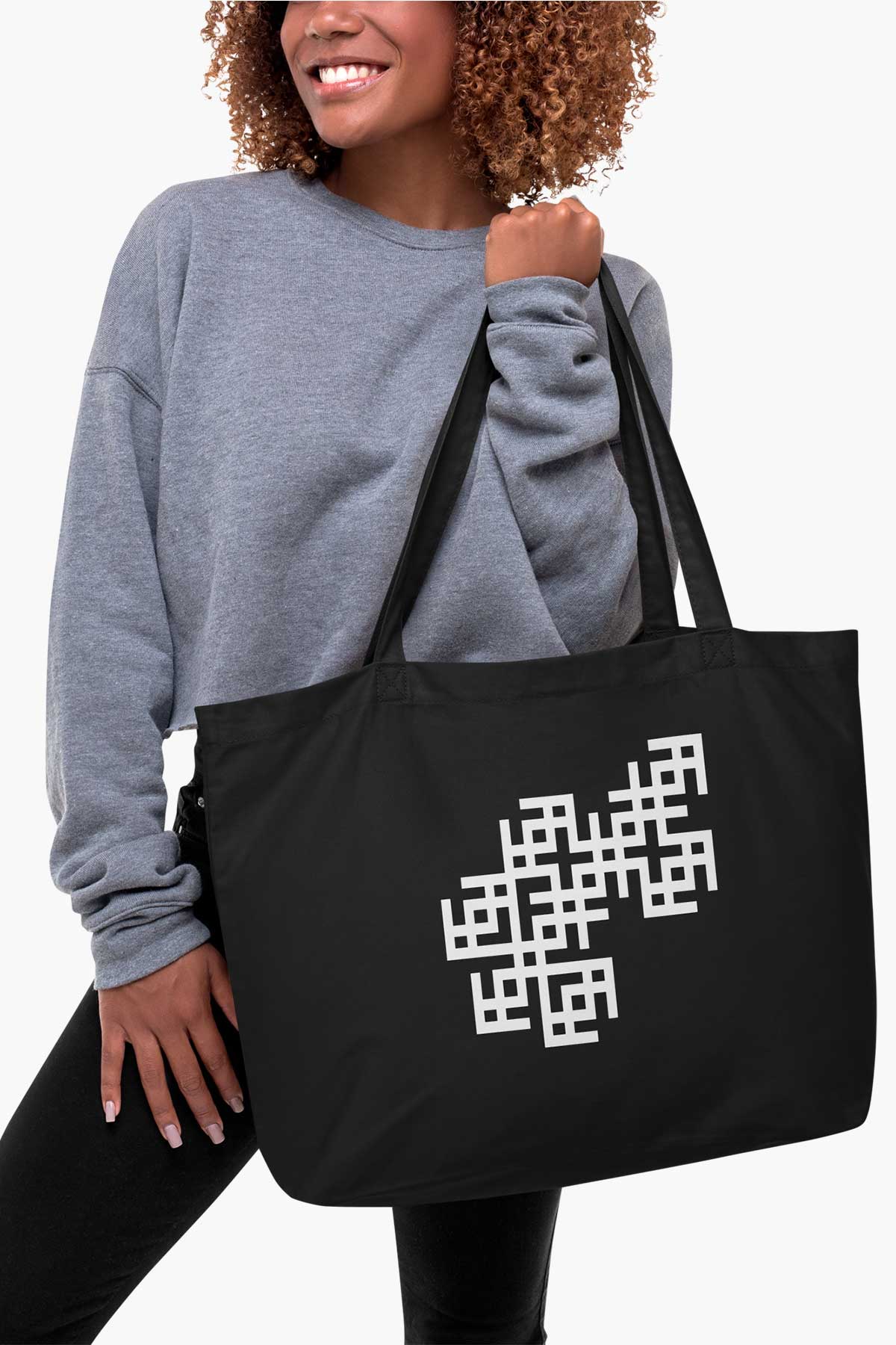 Large organic tote bag
