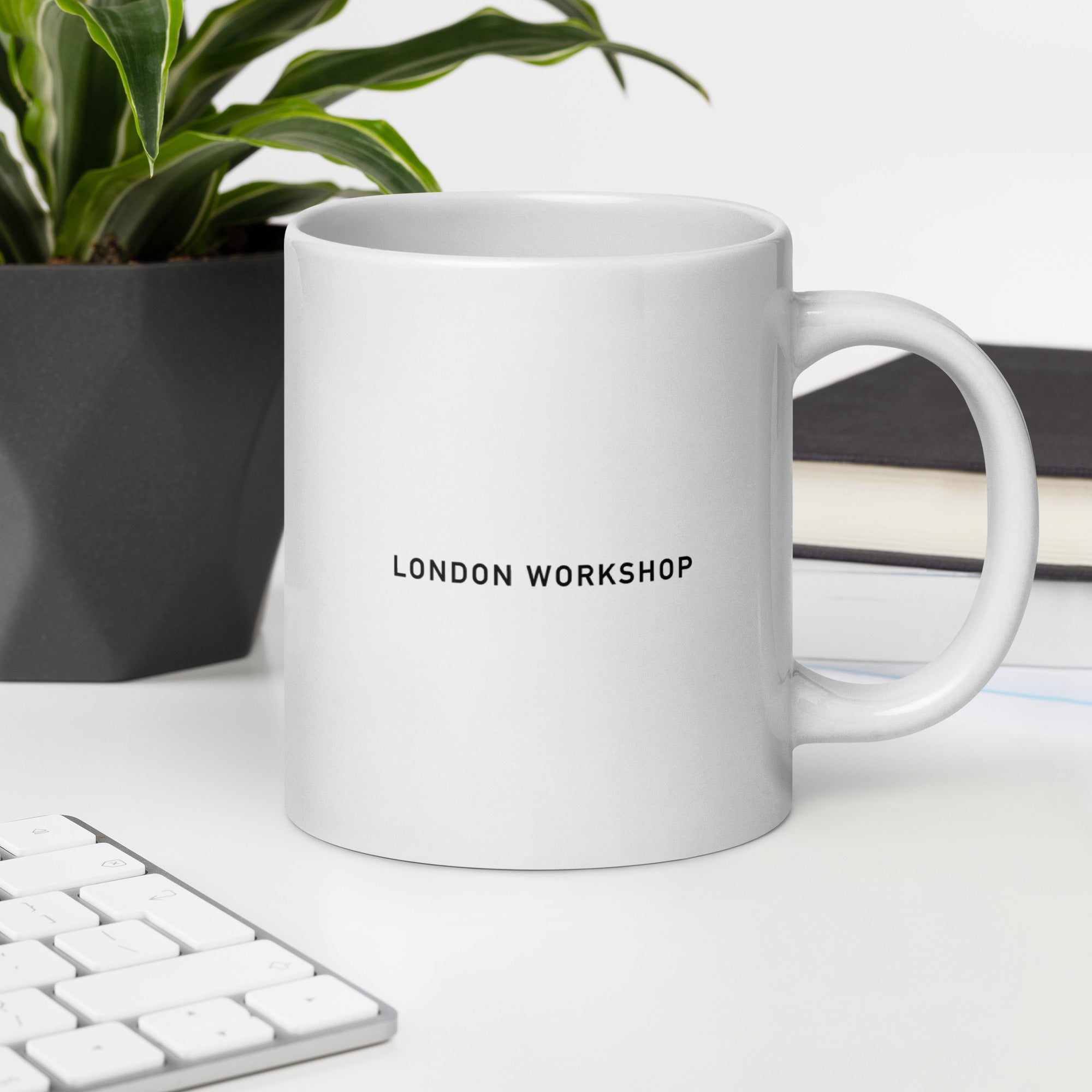 Large The Workshop Mark Mug White - London Workshop