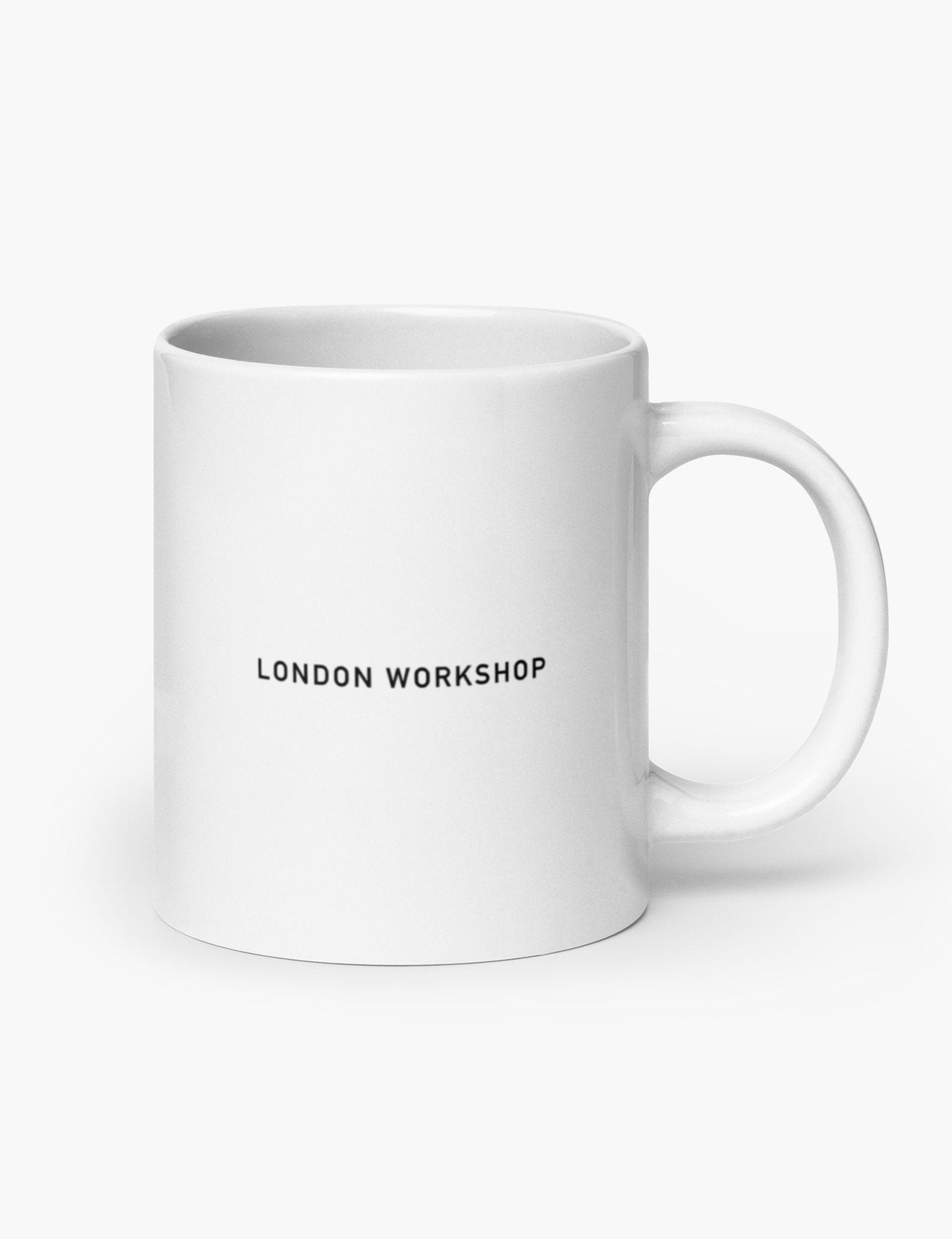 Large The Workshop Mark Mug White - London Workshop