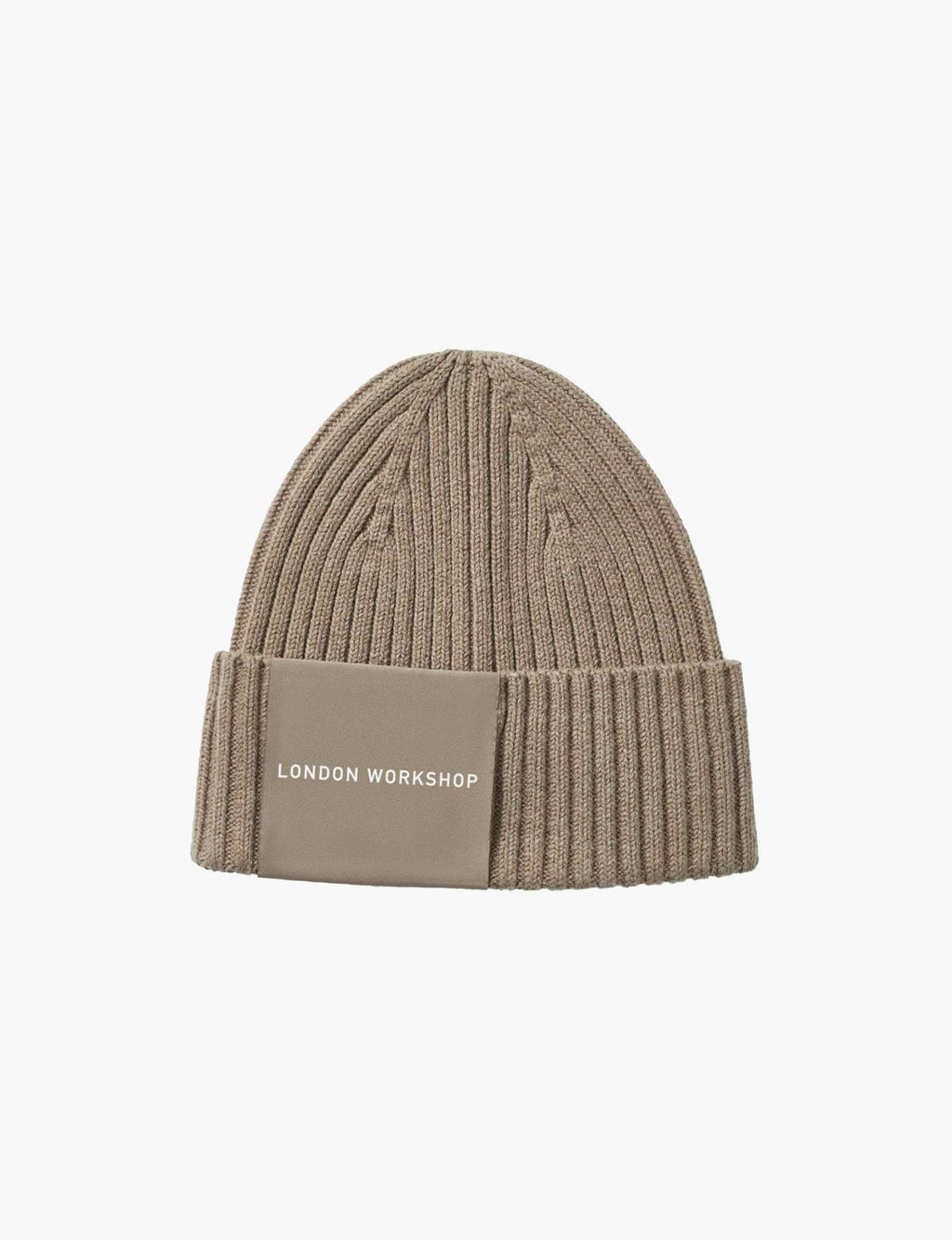 Beige Melange Knitted Beanie