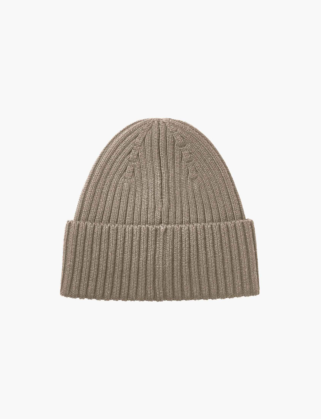 Beige Melange Knitted Beanie