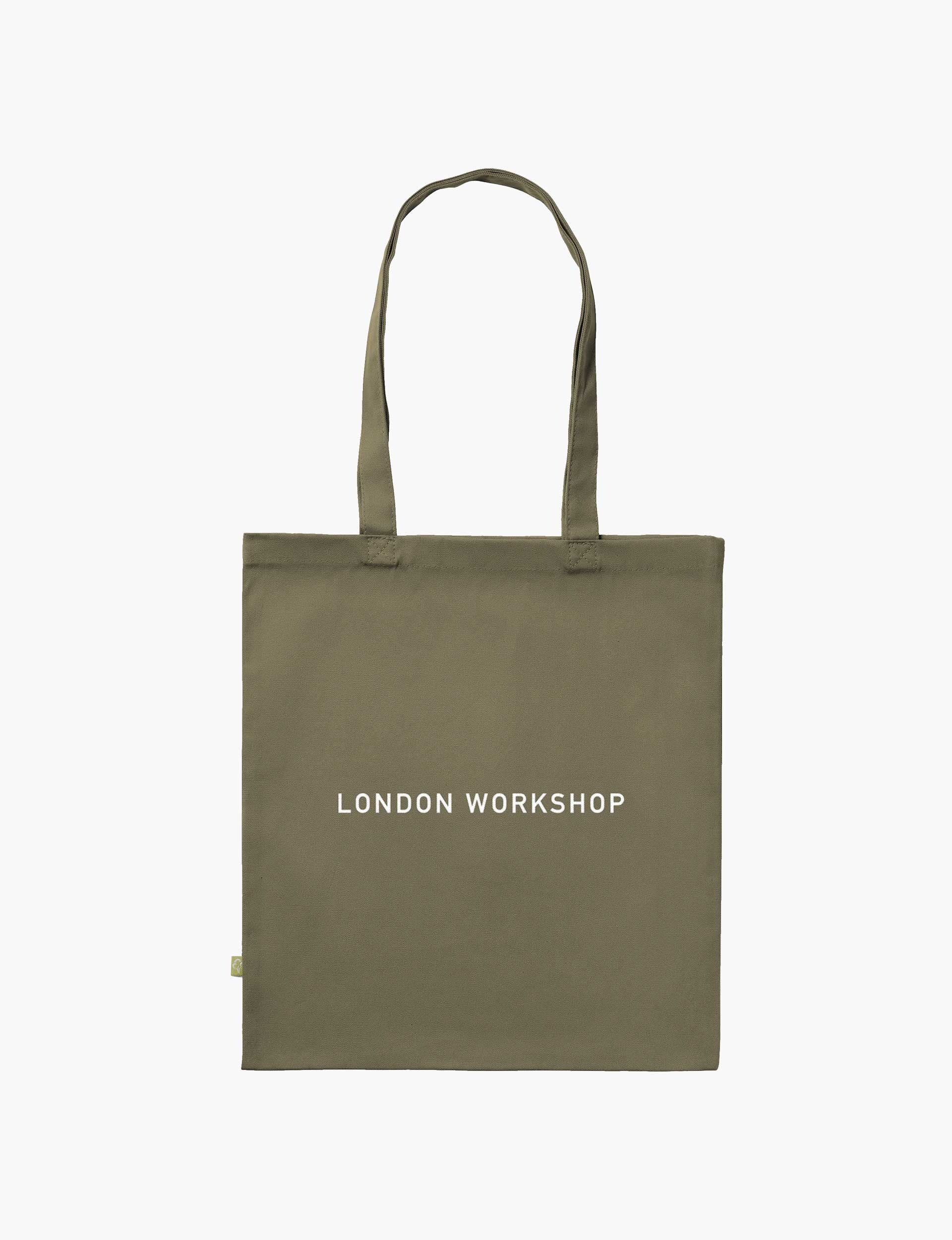 London Workshop Olive Canvas Tote