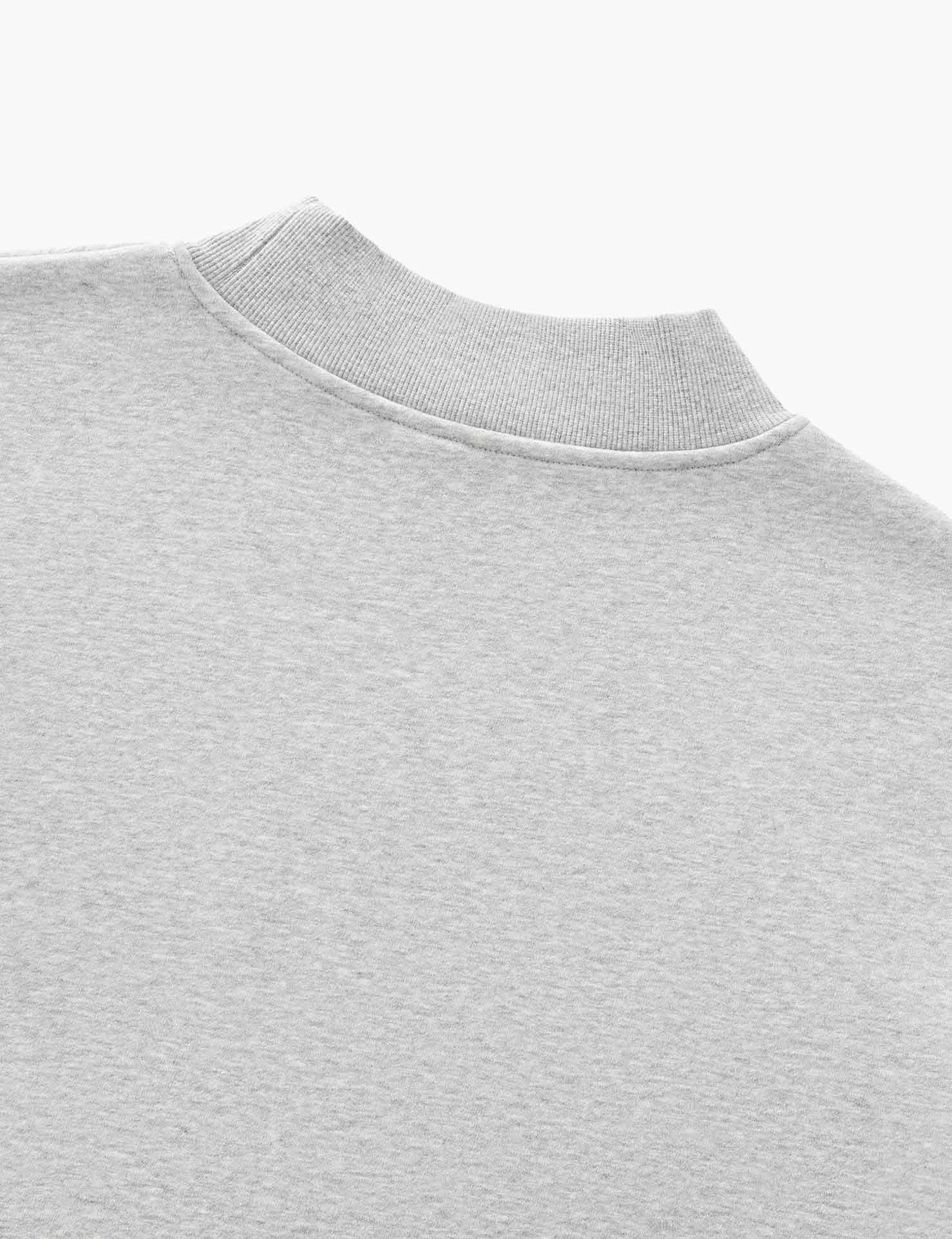 The London Workshop 2012 Essential Fleece Mock - Neck Crew Sweatshirt - London Workshop