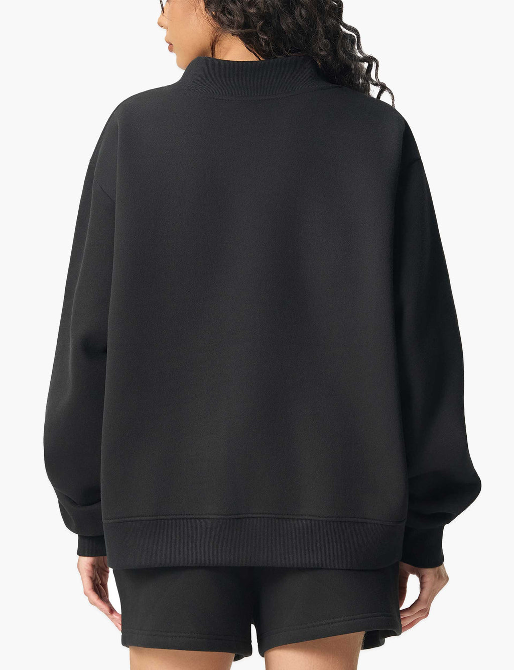 The London Workshop 2012 Essential Fleece Mock-Neck Crew Sweatshirt